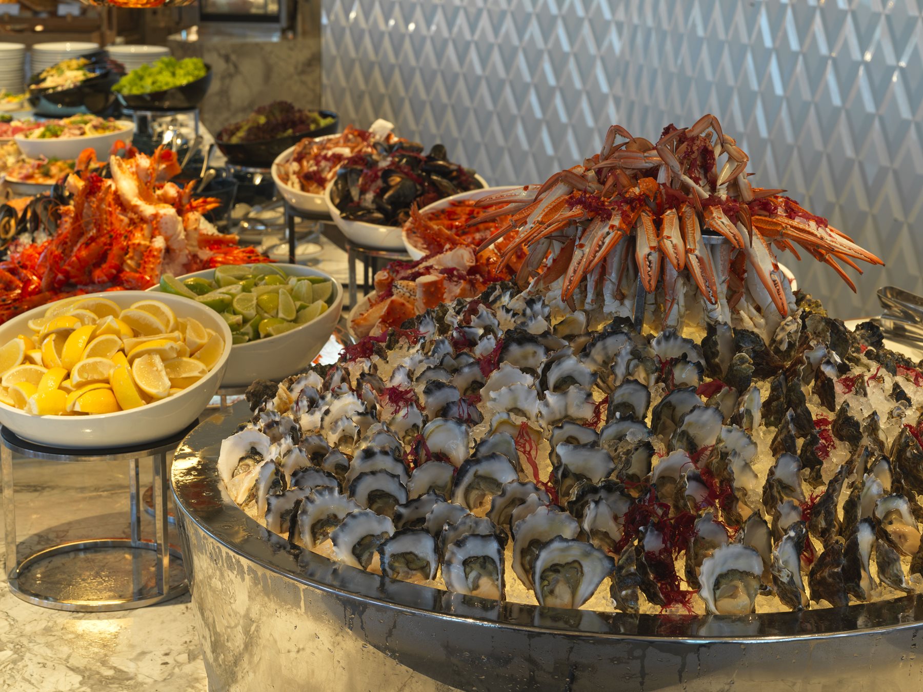 Epicurean buffet food